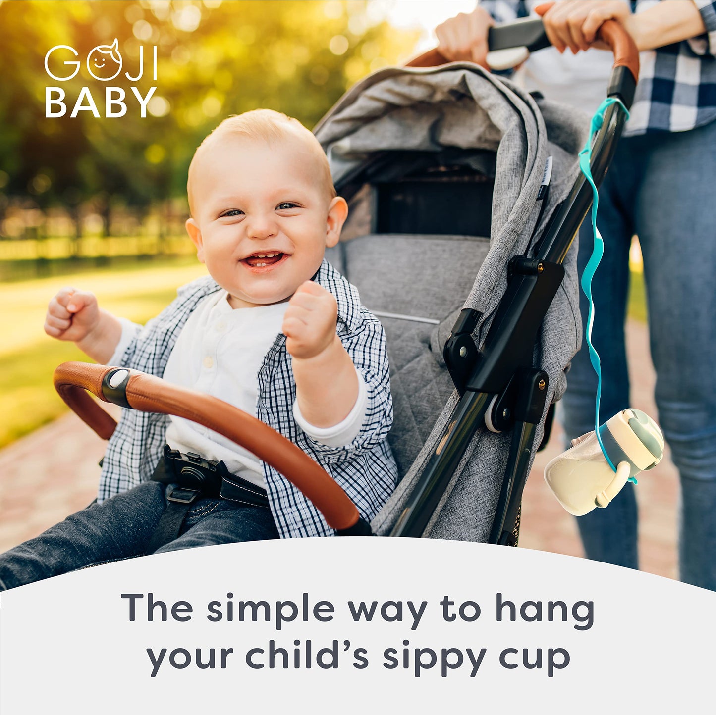 Goji Baby Bottle Bungees - Sippy Cup Holder Strap - Sippy Cup And Toy Safety Tether - Keep Essentials Within Reach - For Kids Ag