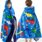 VOOVA & MOVAS Hooded Towel for Toddlers 3-10 Years,30X50,Soft | Thick | Cotton | Absorbent | Large Beach | Pool | Bath | Swi