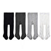 Epeius 4 Pairs Pack Infants Girls Tights Baby Girls Boys Seamless Cable Knit Leggings Solid Cotton Tights Footed Pants For 6-12
