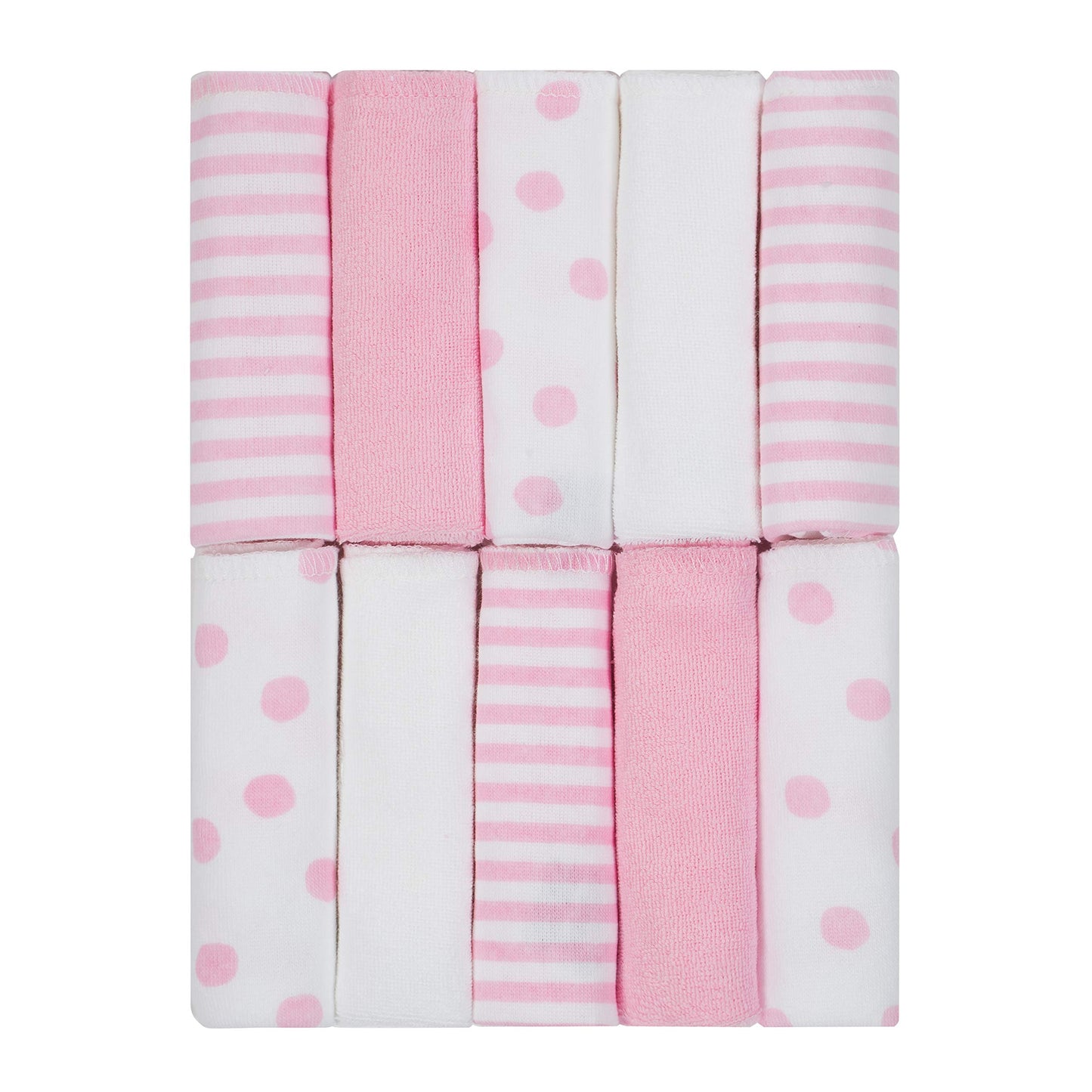 Just Born Boys and Girls Newborn Infant Baby Toddler Soft Bath Baby Washcloth Multi Pack