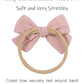 Jollybows 12Pcs Baby Headband Bows For Girls Newborn Soft Nylon Head Wraps Infant Headwrap Hair Accessories Toddler Kids