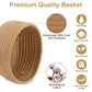 ?2 Pack?Abenkle Small Woven Baskets, Tiny Oval Shallow Storage Baskets, Mini Cotton Rope Empty Decorative Basket, Boho Little Or