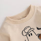 Focusnorm Halloween Newborn Baby Girl Outfit Toddler Ghost Pumpkin Sweatshirt Romper Long Sleeve Onesie Infant Fall Clothes (Apr