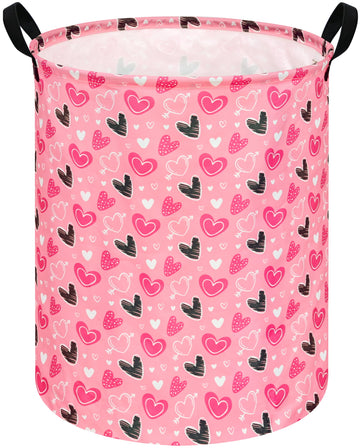 KUNRO Laundry Basket Nursery Hamper Kids Storage Bin Baby Toy Organizer Box Mothers Day Gift Basket for Room Decor