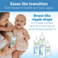 Dr. Browns Natural Flow Level 1 Narrow Baby Bottle Silicone Nipple, Slow Flow, 0M+, 100% Silicone Bottle Nipple, 6 Count (Pack O