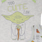 Star Wars Yoda Newborn Baby Boys Bodysuit And Romper White/Grey 3-6 Months