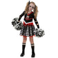 Spooktacular Creations Kids Halloween Cheerleader Costume, Zombie Cheerless Costume For Girls, Dead Cheer Outfit Toddlers For Ha