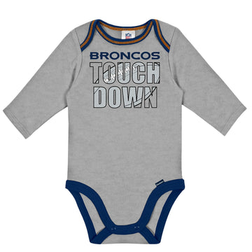 Gerber Unisex Baby Nfl Team 2 Pack Long Sleeve Onesie Bodysuit, Color, 6-12 Months