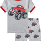 Little Hand Toddler Boys Pajamas Truck Pjs Set Summer Short Sets Cotton Kids Pjs Boys Clothes Sets 5T