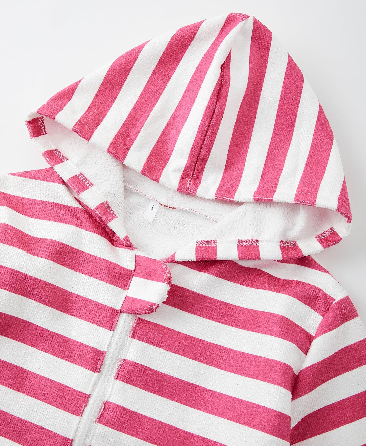 Missshorthair Kids' Hooded Towel Poncho With Zipper | Beach Cover-Up With Pockets | Microfiber Bathrobe For Boys & Girls Zipper-