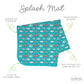 Bapronbaby Ice Cream Truck Splash Mat - Waterproof Catch-All For Under High Chairs, Floors, Tables, Playtime Or Arts & Crafts -