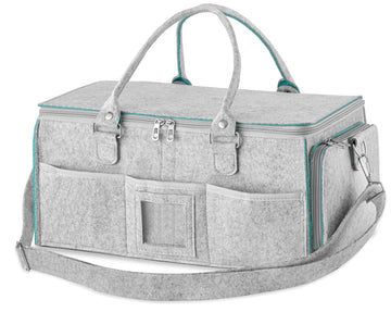 Hblife Baby Diaper Caddy Organizer, Nursery Storage Bin, 16' X 10' X 7' Large Portable Basket Shower Gift Newborn Essentials