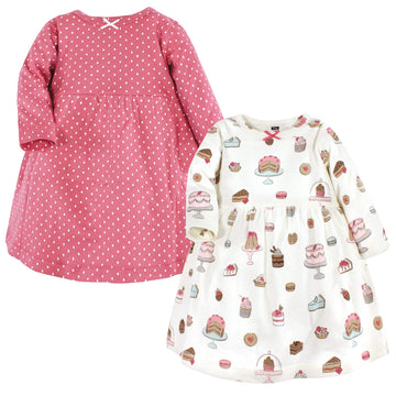 Hudson Baby Infant And Toddler Girl Cotton Dresses, Sweet Bakery, 6-9 Months