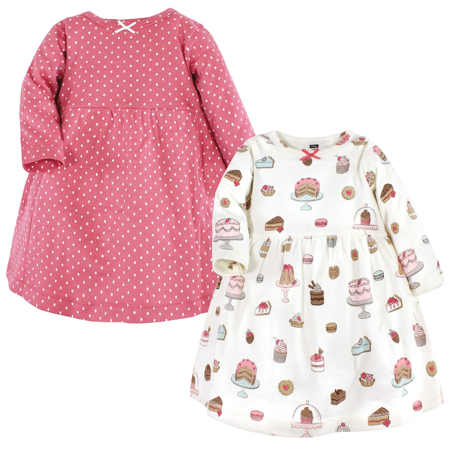 Hudson Baby Infant And Toddler Girl Cotton Dresses, Sweet Bakery, 0-3 Months