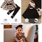 Doresbebe 18-24 Month Girl Clothing Baby Girl Clothes Toddler Girl Outfits Fall Leopard Shirt Fall Cute Ruffle Solid Black Pants