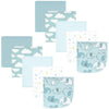 Hudson Baby Unisex Baby Flannel Washcloths, Boy New Elephant 10Pk, One Size