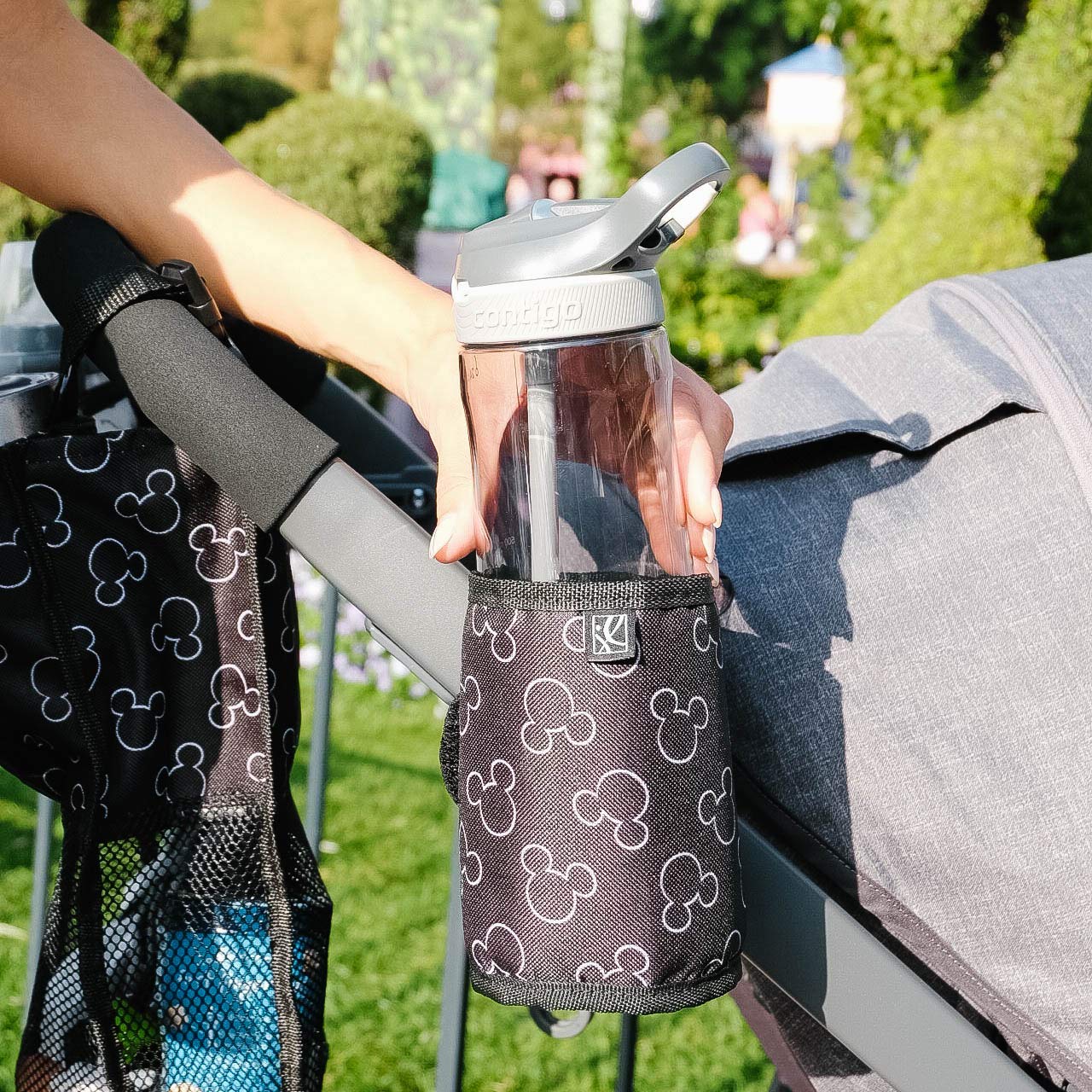 Disney Baby By J.L. Childress Universal Cup Holder With Cell Phone Pocket - Disney Stroller Accessory And Travel Essential - Ins