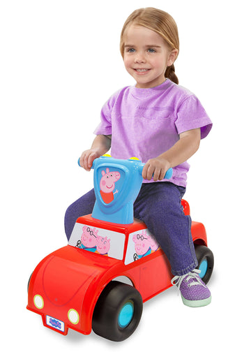 Peppa Pig Family Car Push n Scoot Ride-on