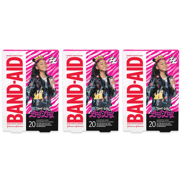 Band-Aid Brand Adhesive Bandages For Minor Cuts & Scrapes, Wound Care Featuring Nickelodeon That Girl Lay Lay, Assorted Sizes, 3