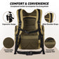 Sharkmouth Baby Diaper Bag For Men - Large Military Daddy Gear Backpack With Changing Pad For Travel Camping Hiking - Army Style