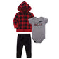 Little Treasure Unisex Baby Hoodie, Bodysuit Or Tee Top, And Pant Set, Baby Bear, 6-9 Months