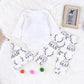 Newborn Suit For Baby Shower Deer Print Long Sleeve Romper+Long Pants+Hat (6-12Months, Man),12M