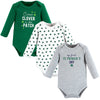 Hudson Baby Unisex Baby Cotton Long-Sleeve Bodysuits Cutest Clover, 3-6 Months