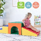 Ecr4Kids Softzone Single Tunnel Climber, Toddler Playset, Assorted, 3-Piece