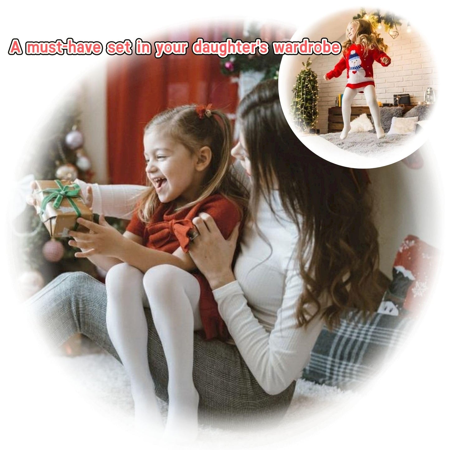 Sptramle Baby Girls Tights, Leggings Stockings For Newborn Toddler Girls(9-18 Months),3 Pack Infant Knit Cotton Pantyhose