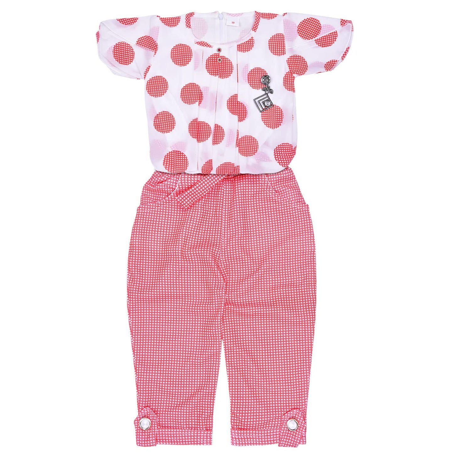 Wish Karo Girls Top and Pant For Girls(csl565pnk_Pink_56yrs)