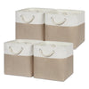 Temary Cube Storage Bins 11 X 11 Fabric Storage Baskets 4 Pack Storage Cubes Baskets For Gift Empty, Cube Organizer Bins Cloth B