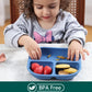 Babelio Powerful Suction Plates For Baby And Toddler, 100% Food Grand Silicone, Divided, Bpa Free, Microwave & Dishwasher Safe,