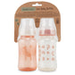 Premium 2-Pack Baby Bottles - 11 Ounce, Hourglass Shape, Fun Boys And Girls Prints, Clear Cover - Bpa-Free