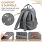 Qualyphant Extra Large Diaper Bag For 2 Kids - Expandable 35L Twin Diapers Bags Backpack With 4 Insulated & 16' Laptop Pocket &