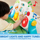 Syncfun Baby Play Mat, Tummy Time Mat Toys, Baby Musical Learning Toys 0-6 Months, Adorable Animal-Themed Play Gym With Piano Pa