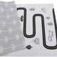Baby Care Play Mat (Medium, Nordic Trails - Morning Fog Arrows) 73 X 49 Original One-Piece Reversible Rollable Waterproof Play M