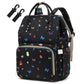 Yusudan Butterfly Diaper Bag Backpack for Baby Girls, Mom Waterproof Large Nappy Bags for Women