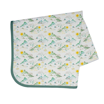 Bapronbaby Mountain Mist Splash Mat - Waterproof Catch-All For Under High Chairs, Floors, Tables, Playtime Or Arts & Crafts - Ma
