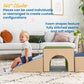 Ecr4Kids Softzone Lincoln Tunnel Climber, Toddler Playset, Earthtone, 9-Piece