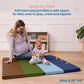 Ecr4Kids Softzone 4-Section Rainbow Runway Activity Mat, Folding Playmat, Earthtone