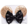 Mouse Ears Headband/Headwrap - Toddler, Baby, Kids - Party Supplies - Black Bow