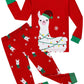 Christmas Llama Ugly Little Boys Girls Long Sleeve Pajamas Cotton Red Xmas Jammies Size 6