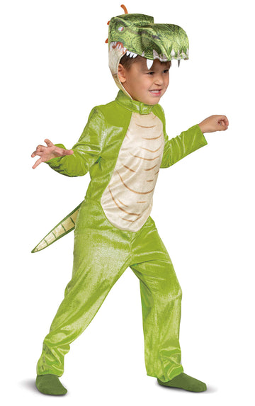 Disguise Gigantosaurus Giganto Costume, Disney Junior Cartoon Inspired Character Outfit, Classic Toddler Size Large (4-6) Green