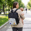 R For Rabbit Caramello Dino Diaper Bag For Mothers Travel Multipurpose Stylish Backpack With 11 Pockets, Water Resistant Large S