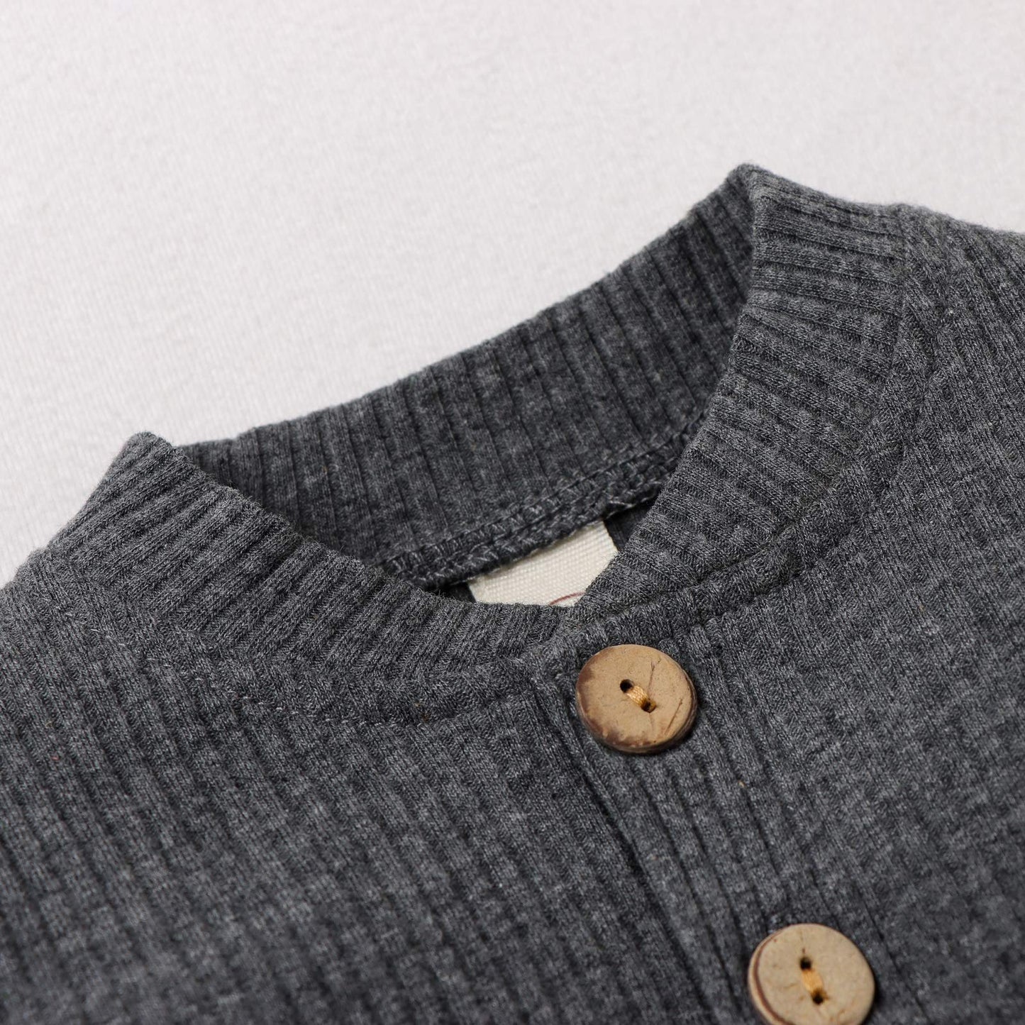 Newborn Baby Girl Boy Fall Clothes 3 6 12 18 24 Months Outfits Long Sleeve Knitted Cotton Romper & Pants Infant Winter Sets