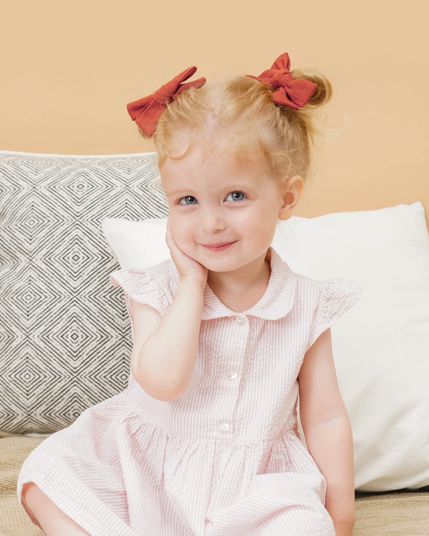 Jollybows 20 Pcs Baby Girls Hair Clips Set Hair Bows Barrettes Handmade Accessories Alligator Clip For Babies Infant Toddlers Li