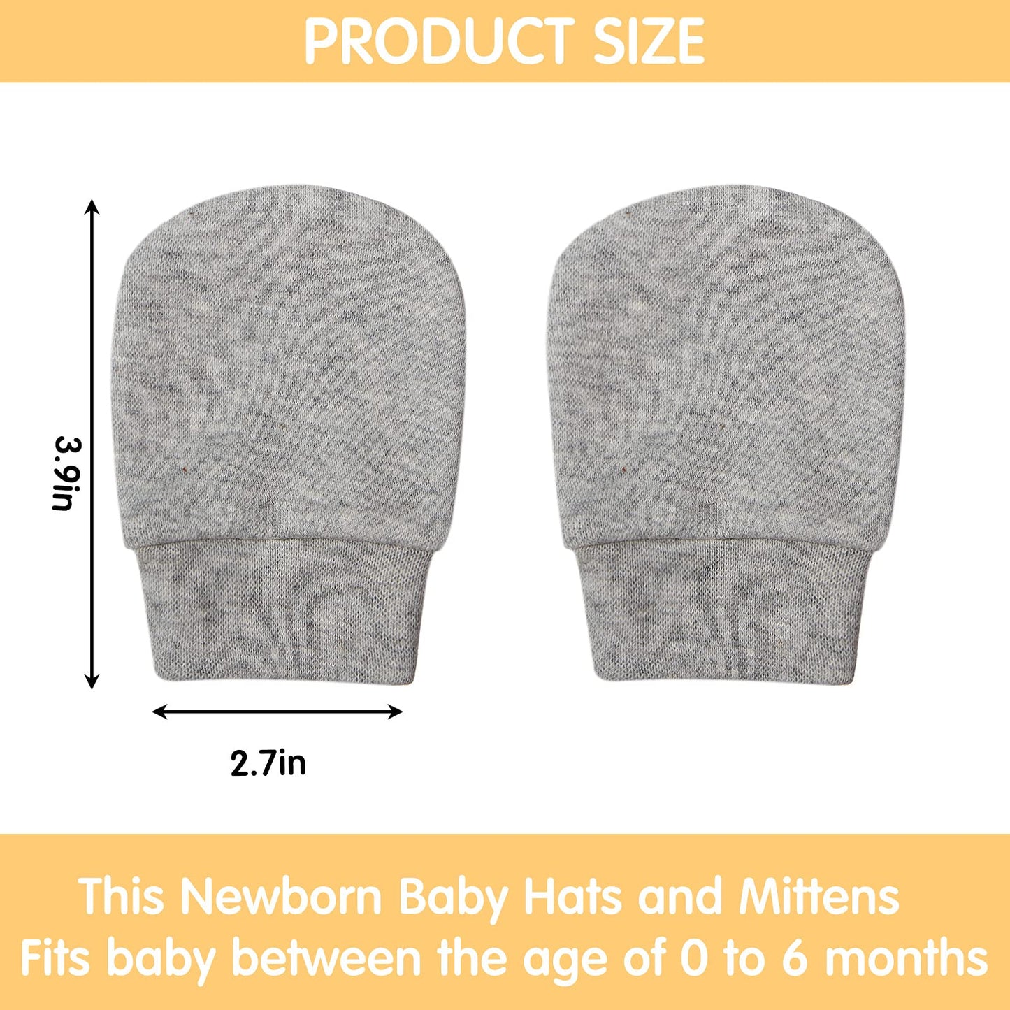18 Pairs Newborn Baby Mittens Infant Toddler Gloves No Scratch Mittens Gloves For 0-6 Months Baby Boys Girls
