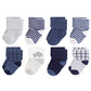 Touched By Nature Baby Organic Cotton Socks, Blue Elephant, 6-12 Months