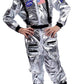 Maxim Party Supplies Kids Astronaut Space Suit Costume Cosplay Jumpsuit With Embroidered Patches And Pockets For Children And To