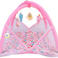 Toddylon Baby Bedding Set for New Born Play Gym Bed (06 Months) Pink